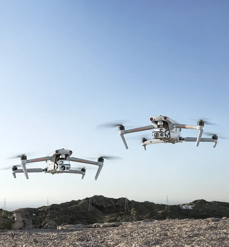 Wesley Smith, owner of SkyLogic Drones, on site with a drone